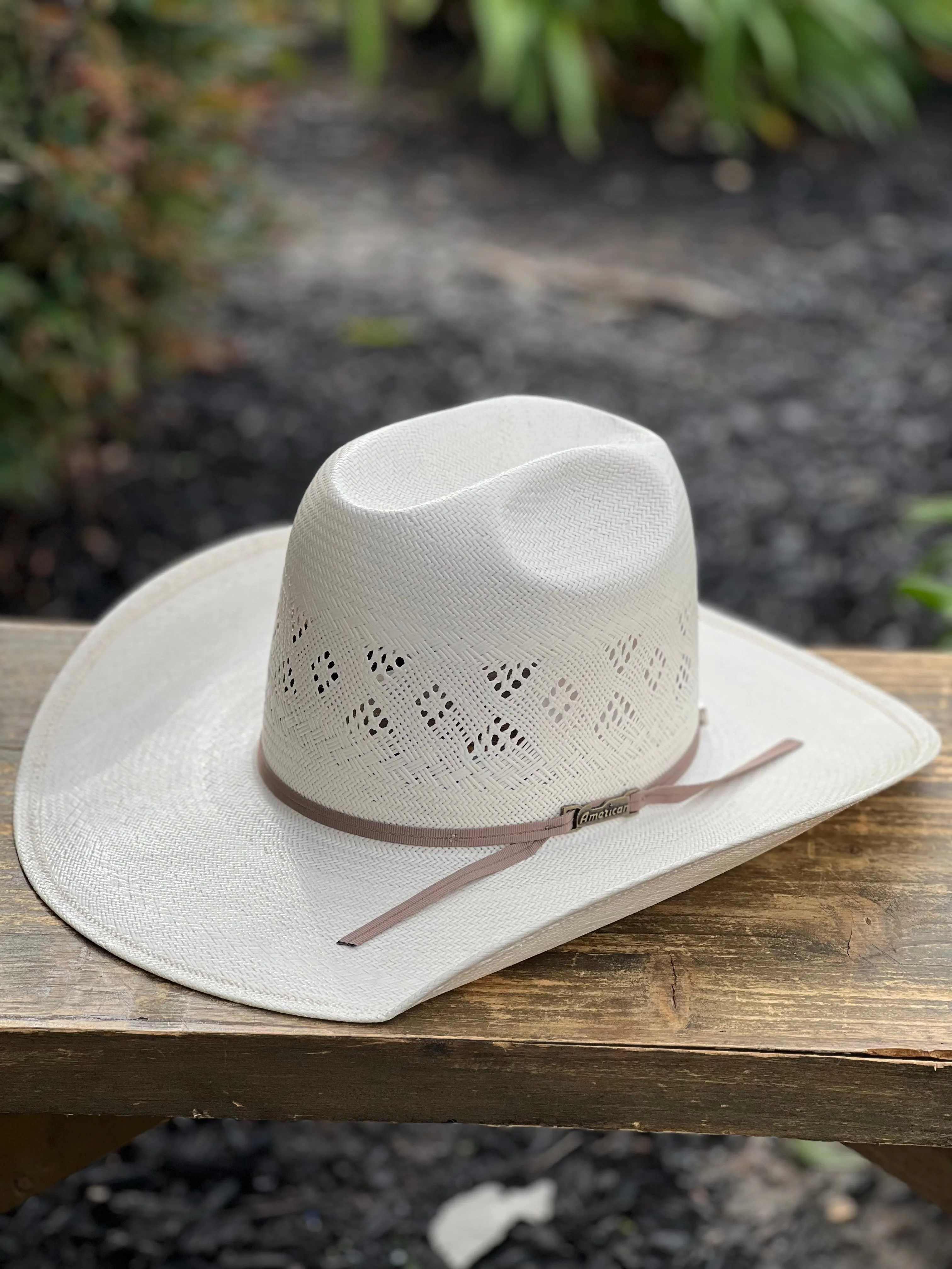 American Hat Co. Straw #8500 Crown: Minnick Brim: 4" CHL Trim: 2 CAHS