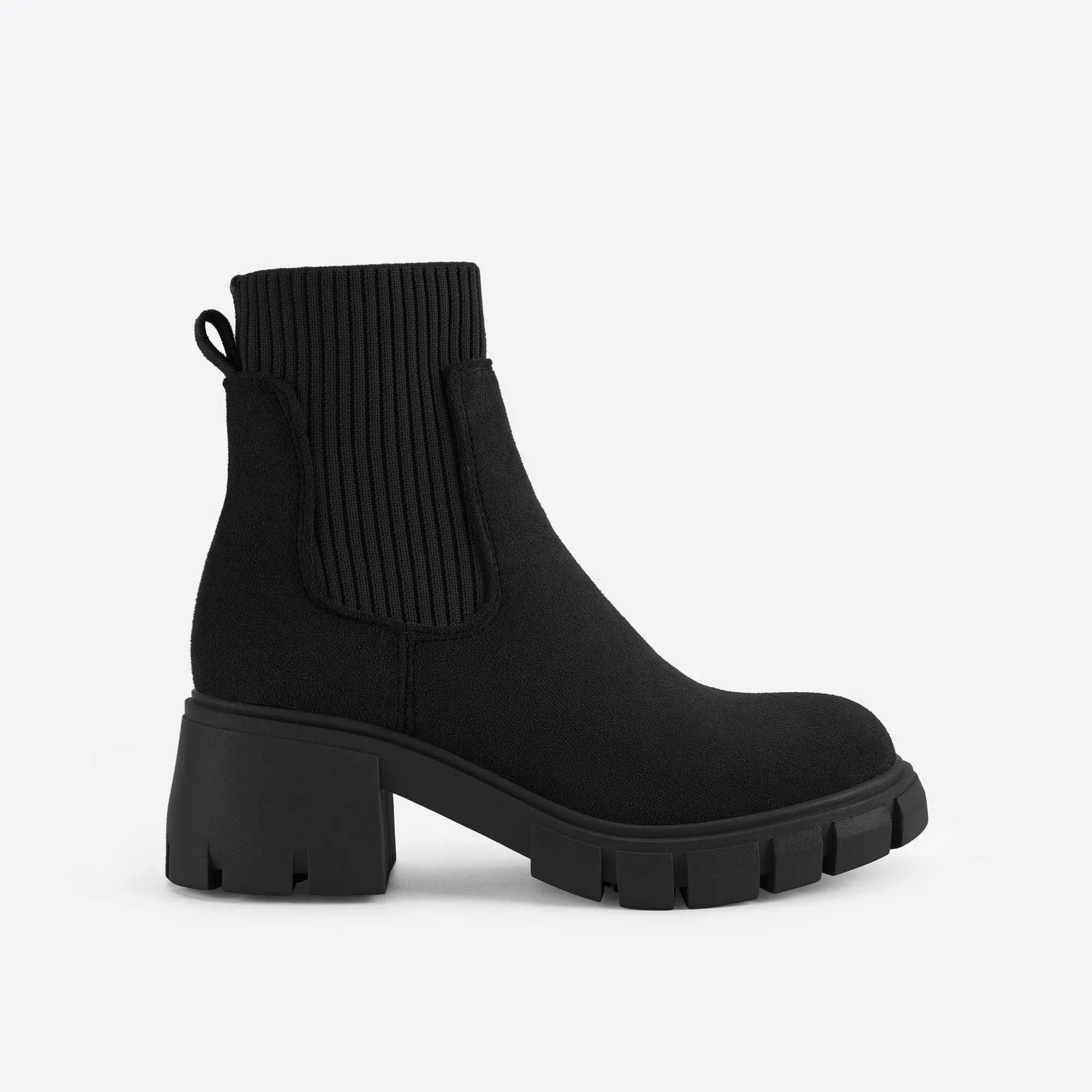 binfenxie- Women British Style Block Martin Boots
