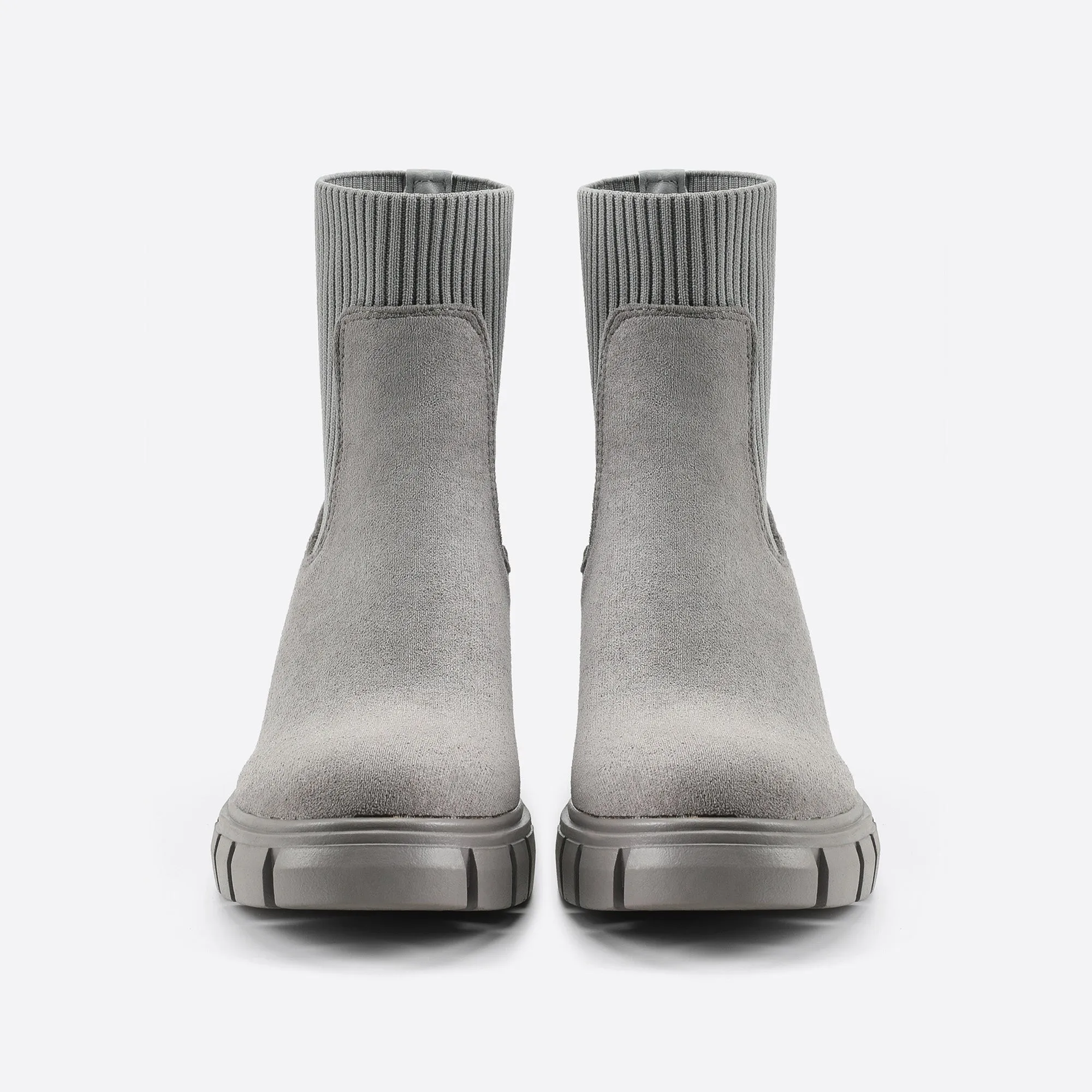 binfenxie- Women British Style Block Martin Boots