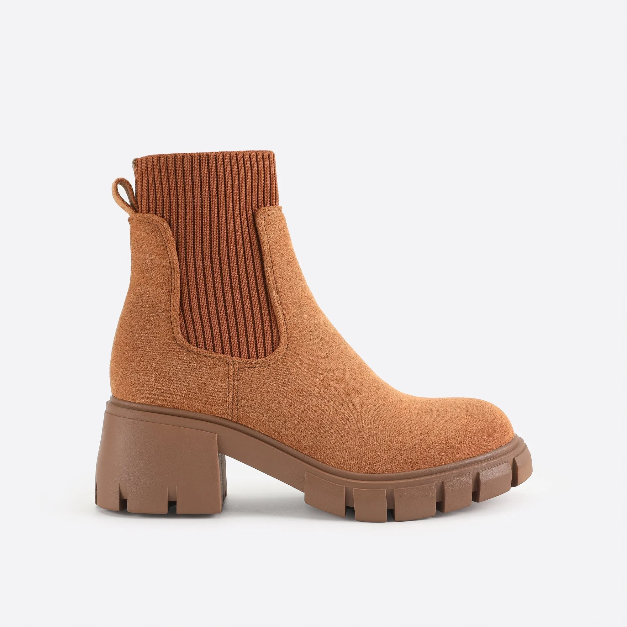 binfenxie- Women British Style Block Martin Boots