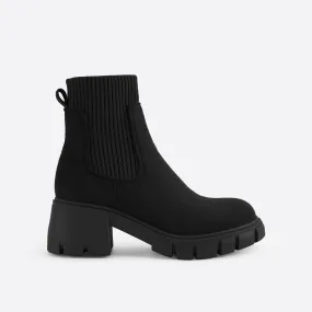 binfenxie- Women British Style Block Martin Boots