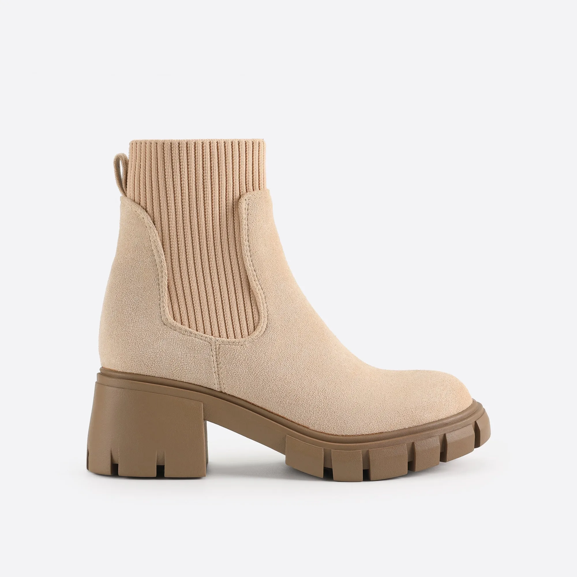 binfenxie- Women British Style Block Martin Boots