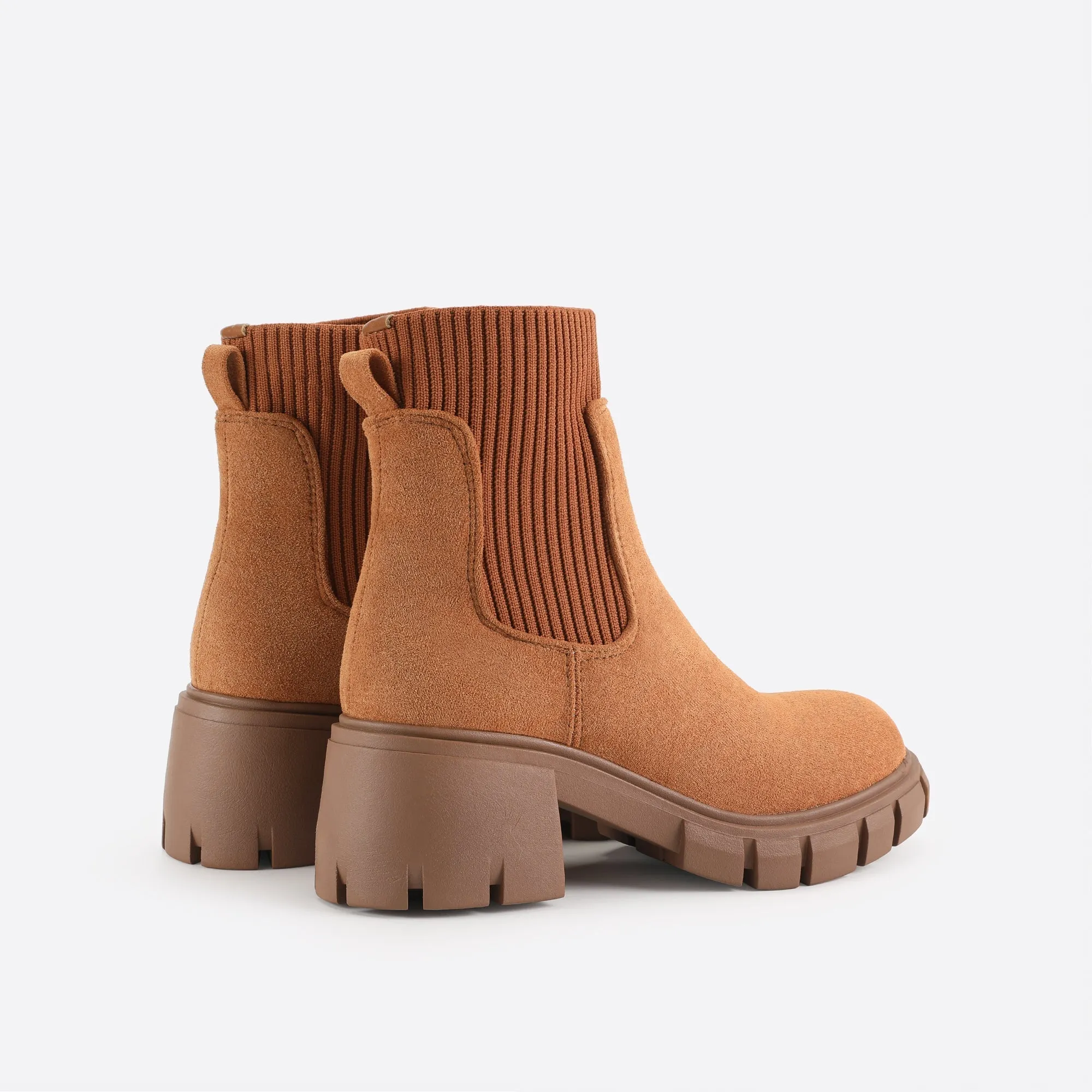 binfenxie- Women British Style Block Martin Boots