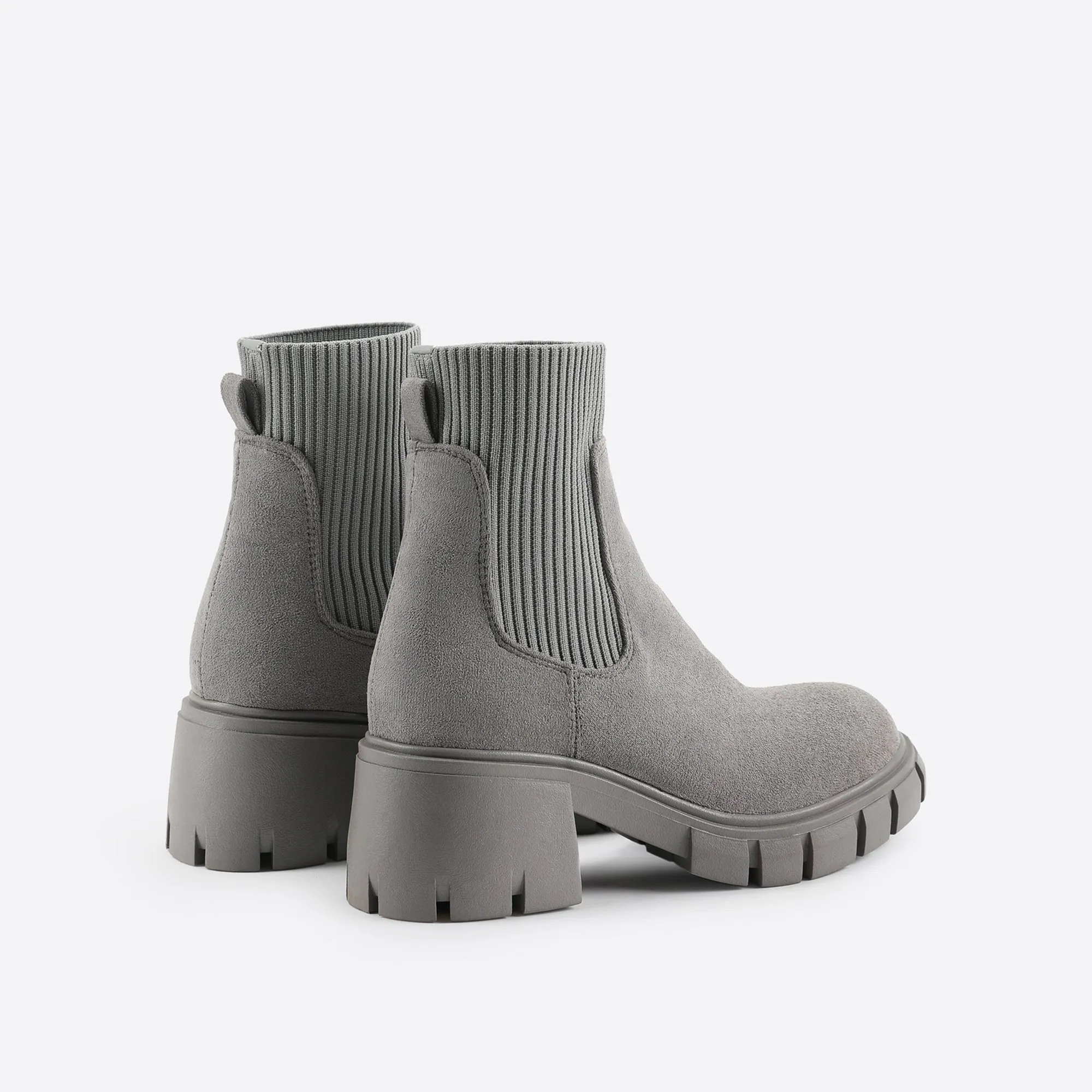 binfenxie- Women British Style Block Martin Boots
