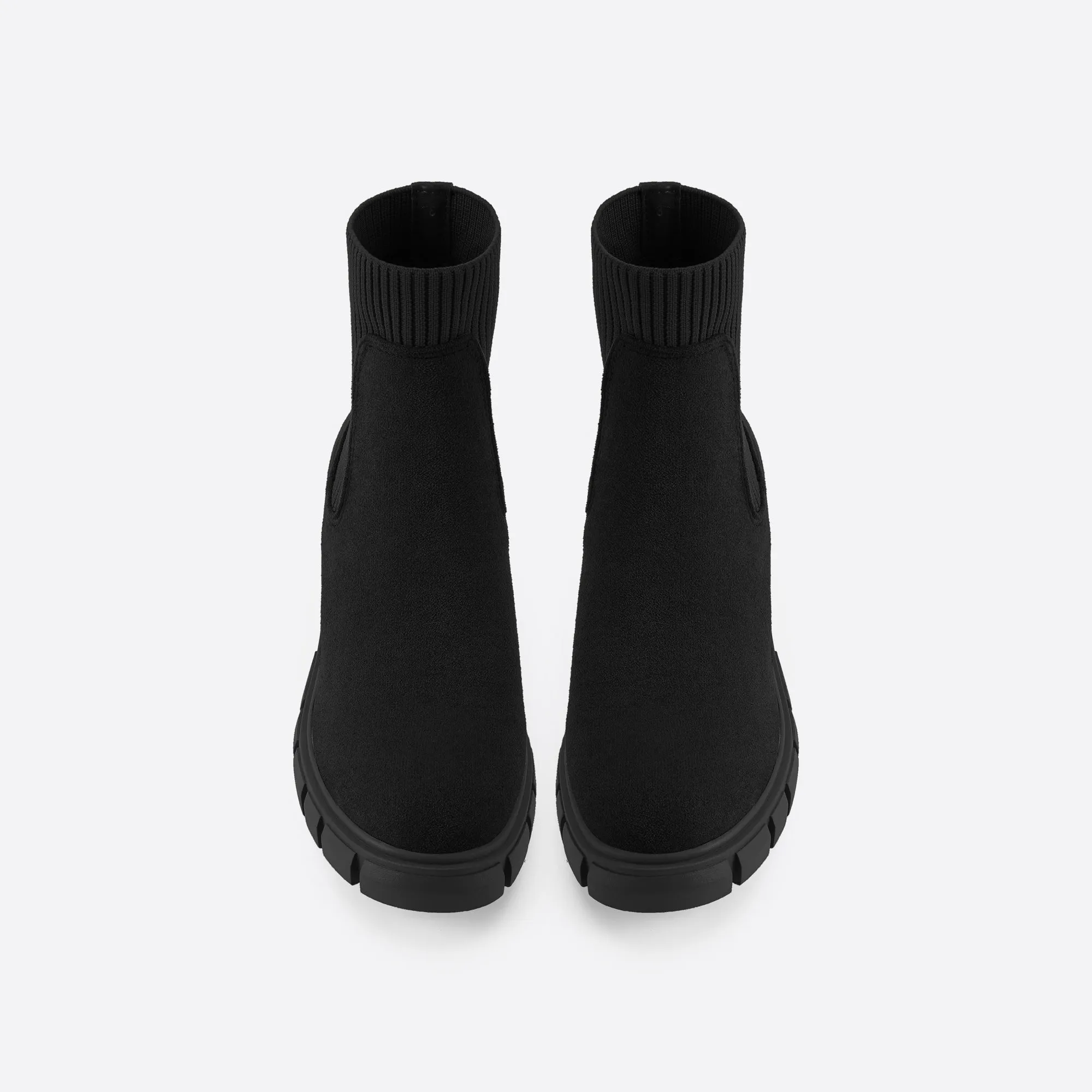 binfenxie- Women British Style Block Martin Boots
