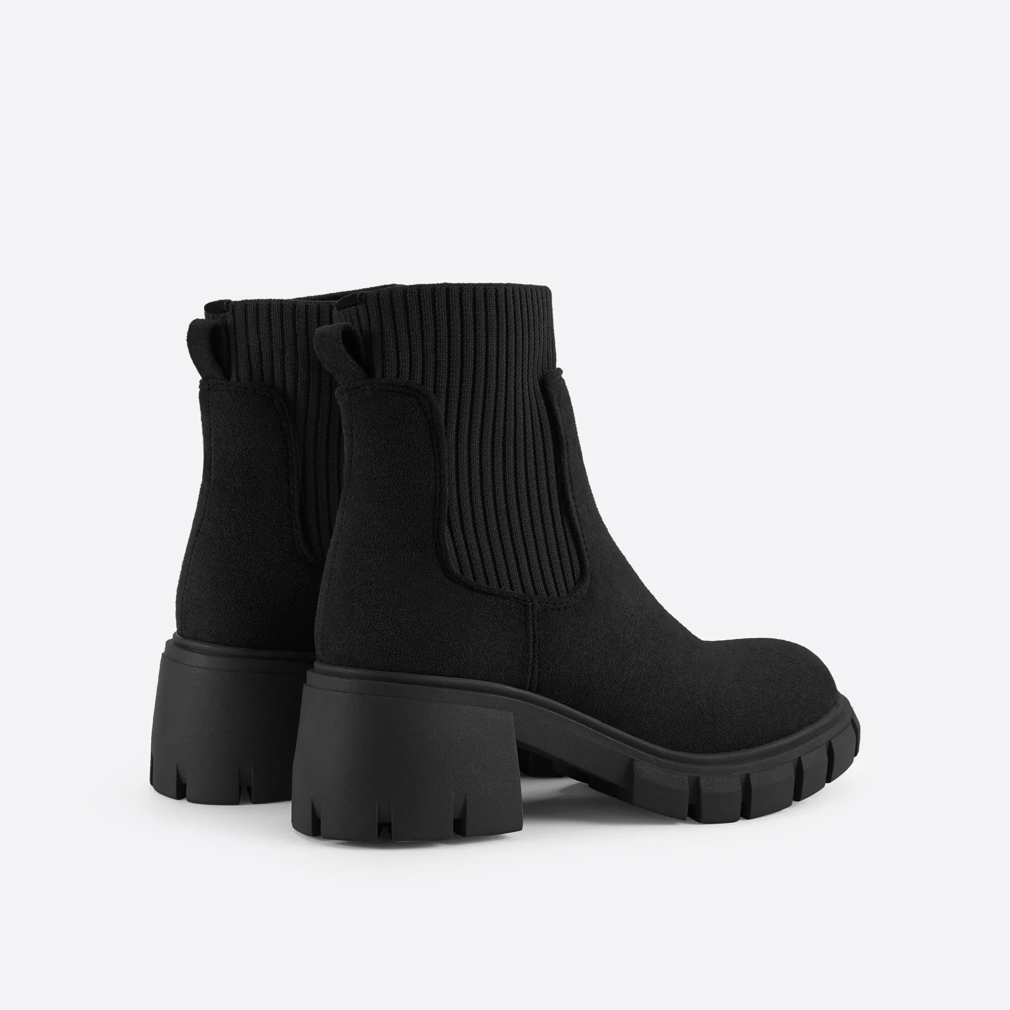 binfenxie- Women British Style Block Martin Boots