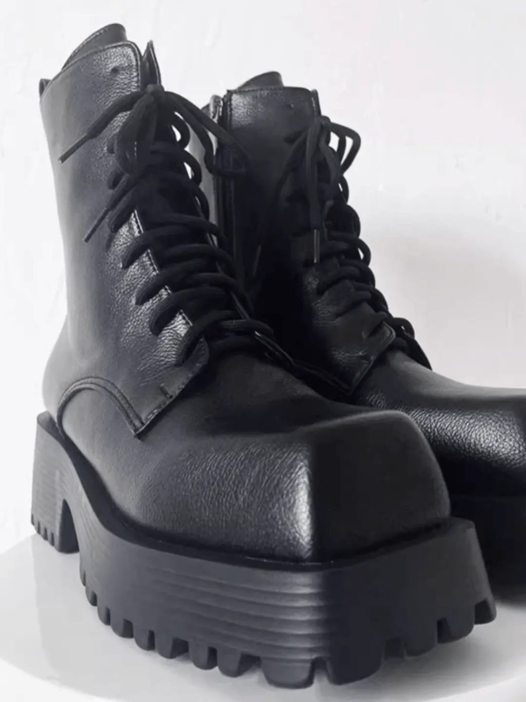 British style Paris square toe Martin boots na769