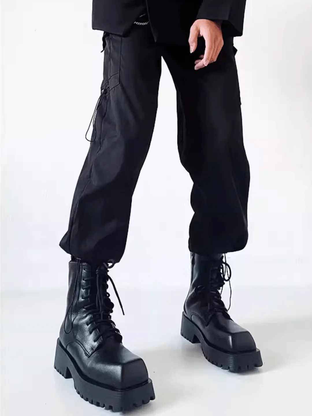 British style Paris square toe Martin boots na769