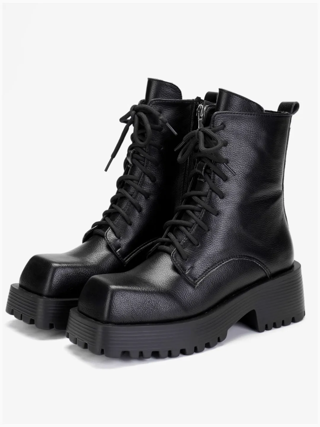 British style Paris square toe Martin boots na769