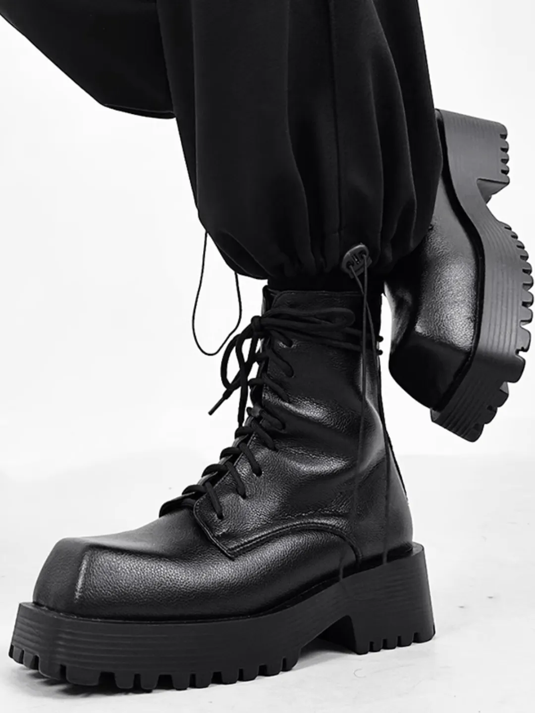 British style Paris square toe Martin boots na769