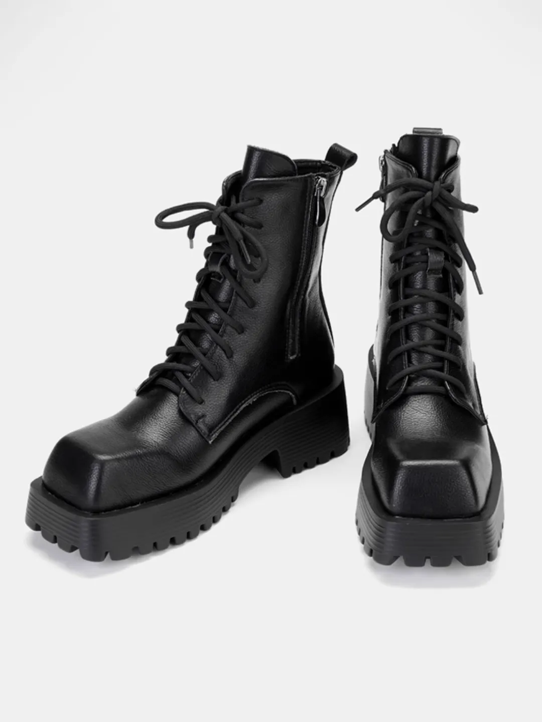 British style Paris square toe Martin boots na769