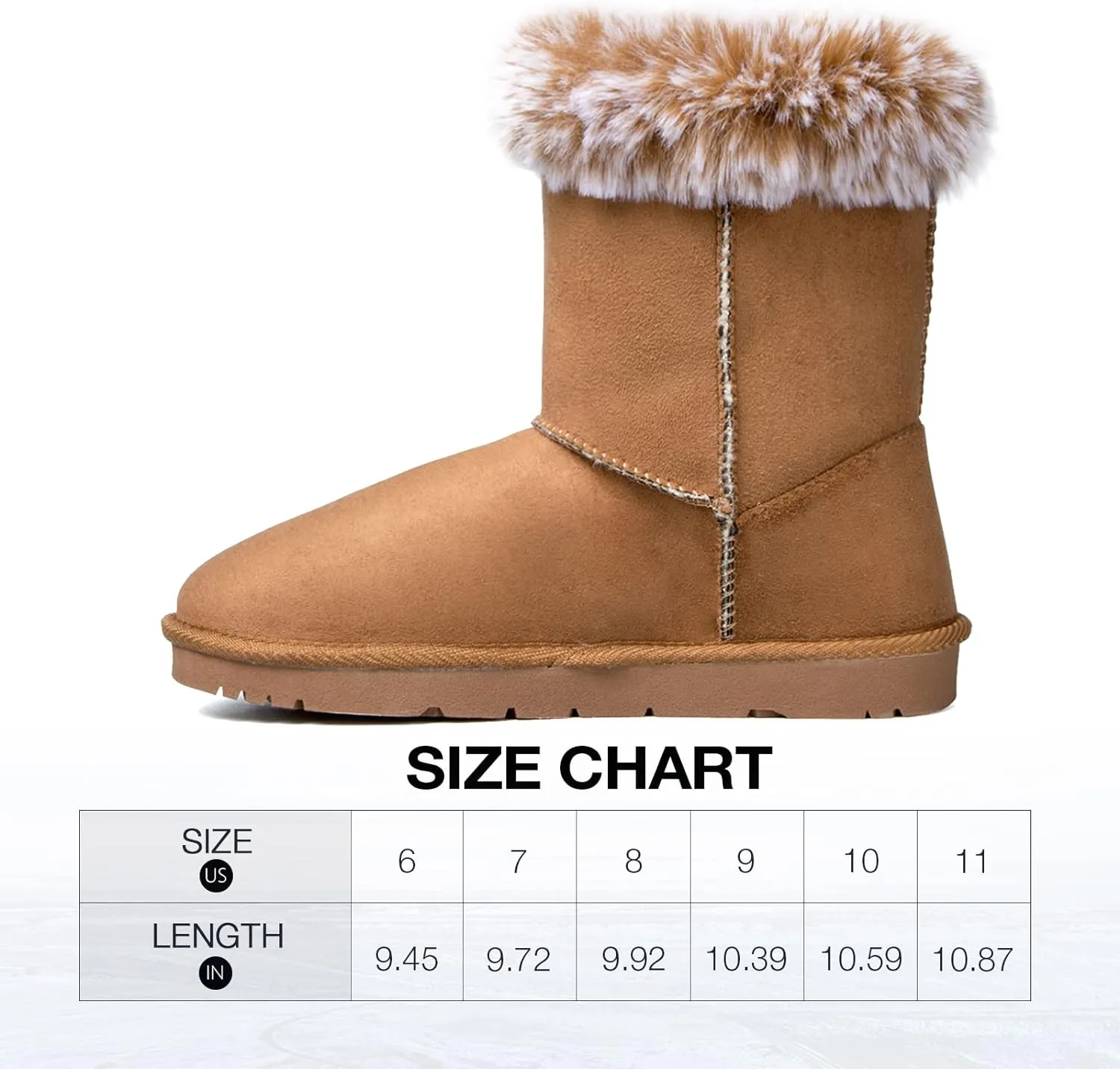 Faux Fur Winter Sand Bow Tie Suede Fluffy Boots
