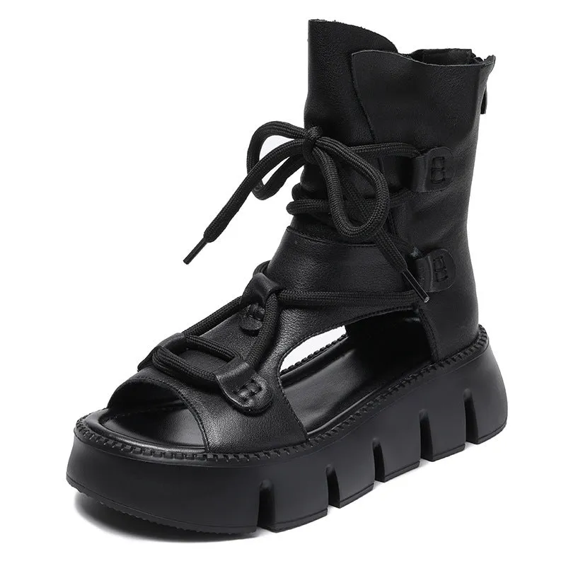 Handmade Pure Leather Orthopedic Martin Boots