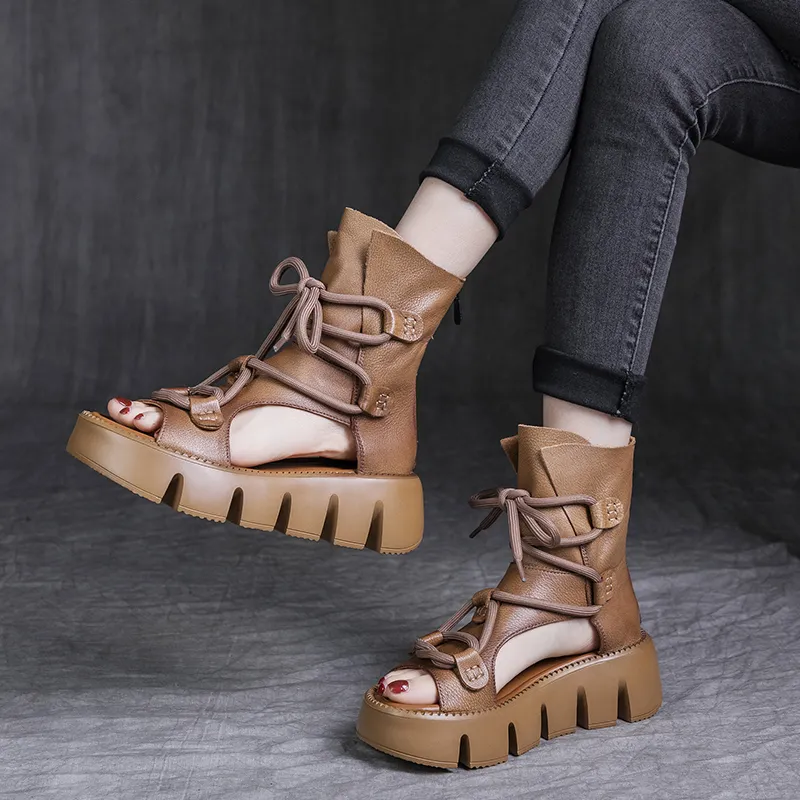 Handmade Pure Leather Orthopedic Martin Boots