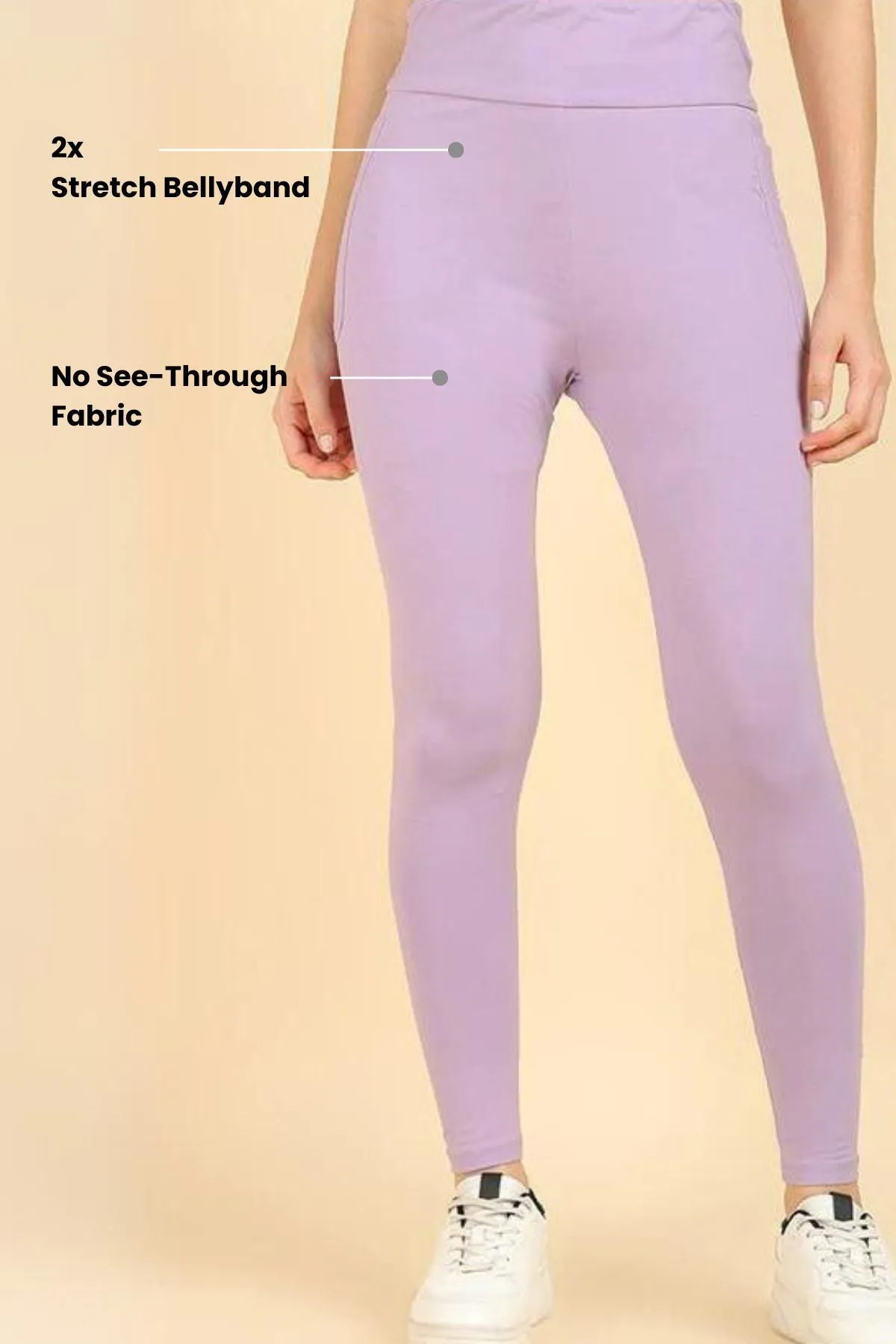 High Waist Lavender Mom Legging