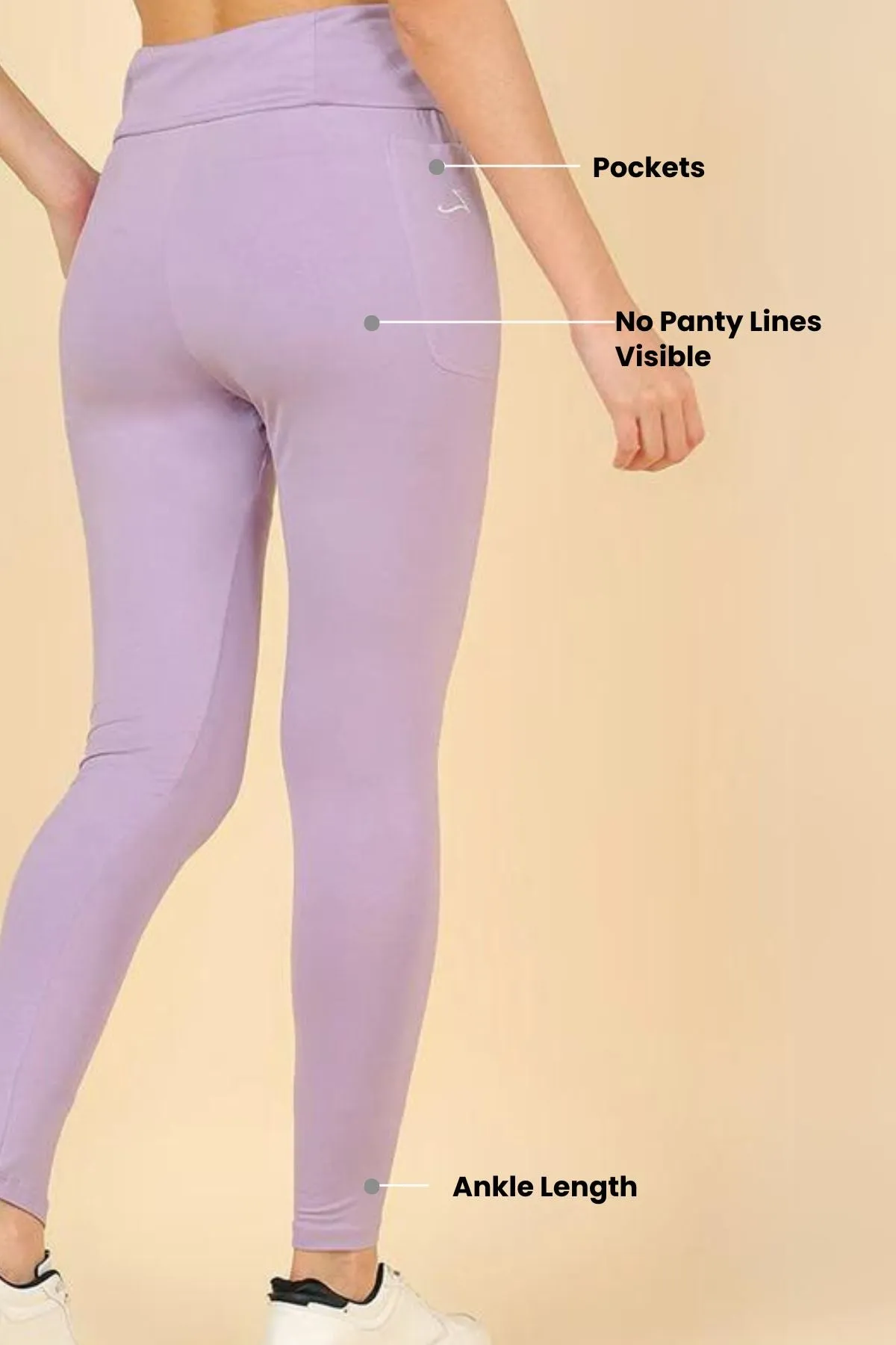 High Waist Lavender Mom Legging