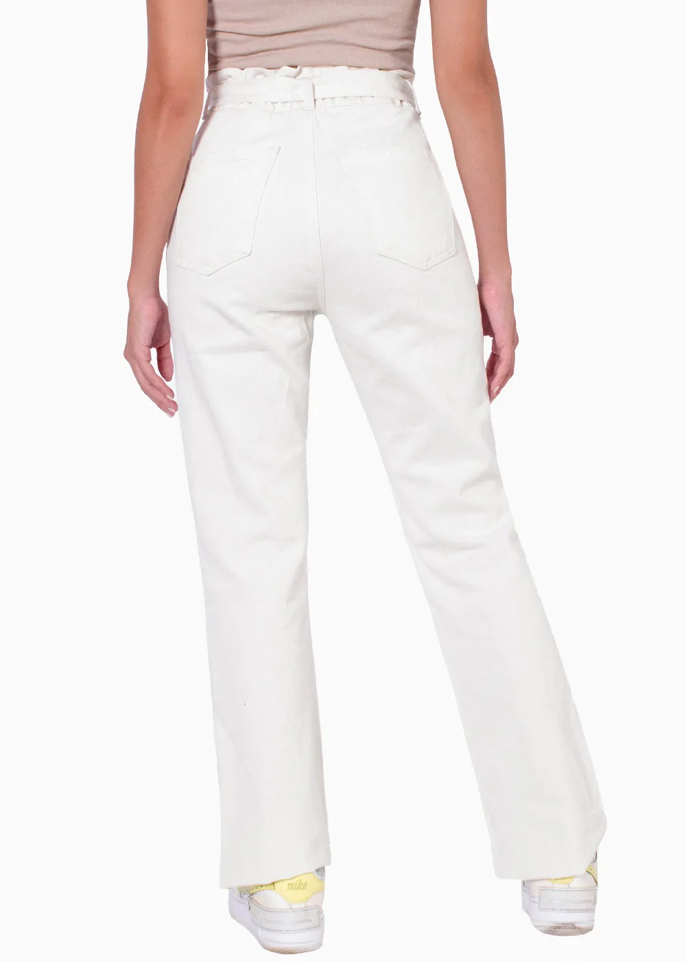 Jean paperbag flare de tiro alto - SAMARY