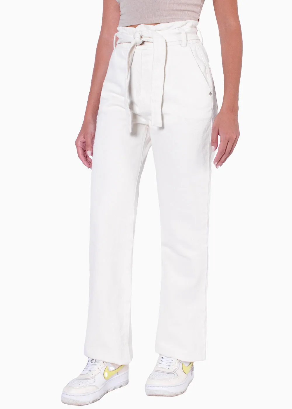 Jean paperbag flare de tiro alto - SAMARY