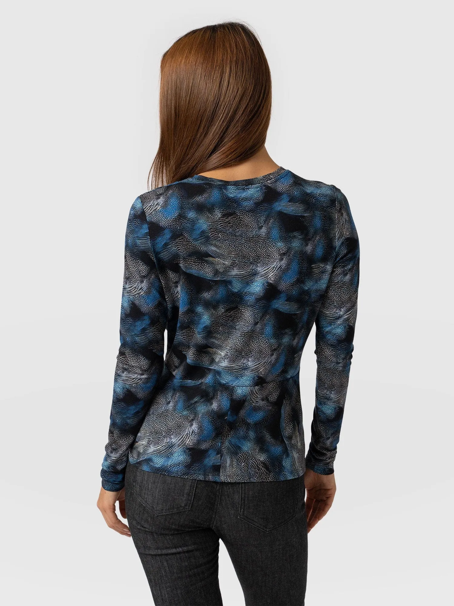 Kensal Twist Long Sleeve Tee - Blue Skyfall