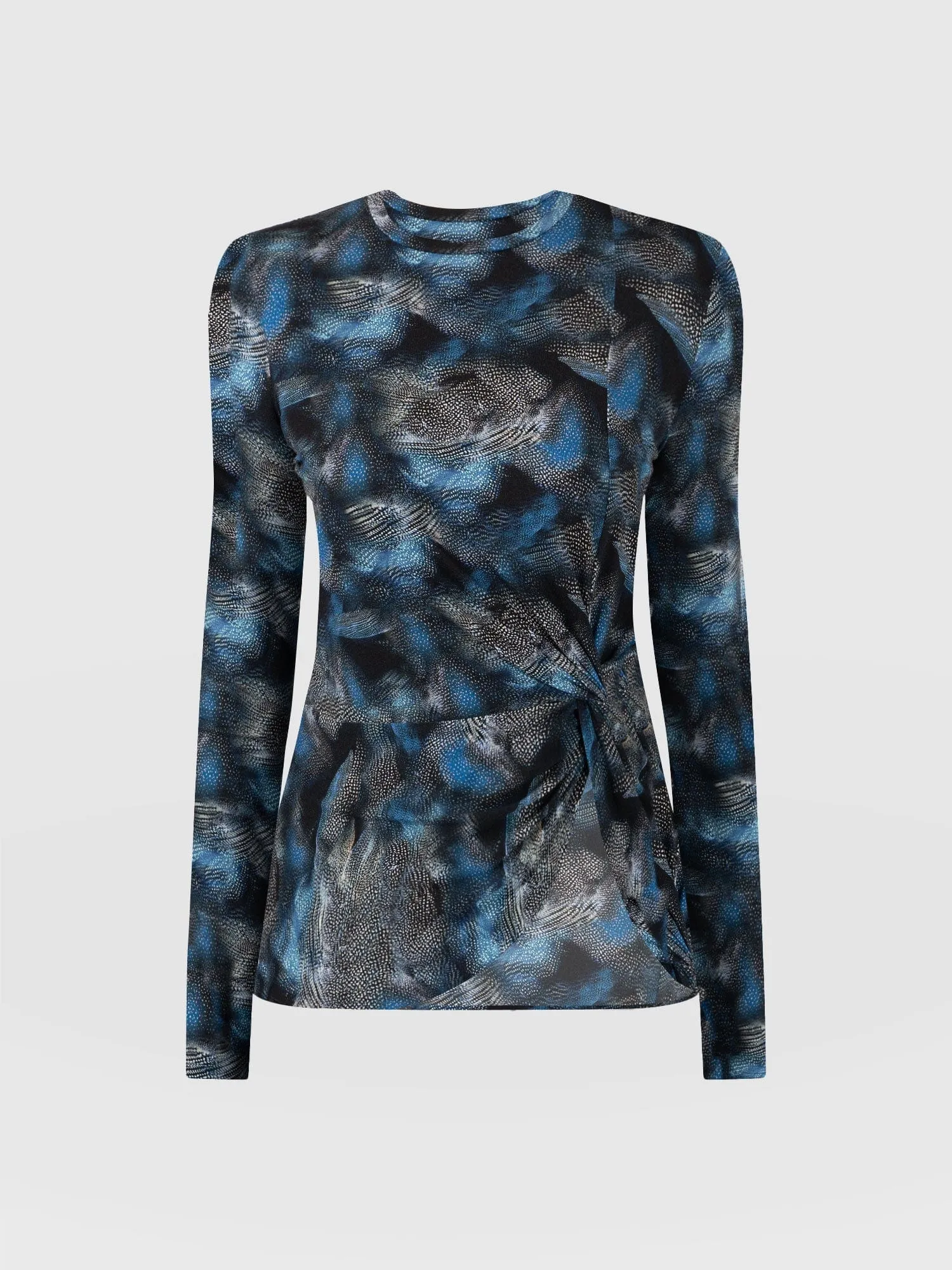 Kensal Twist Long Sleeve Tee - Blue Skyfall