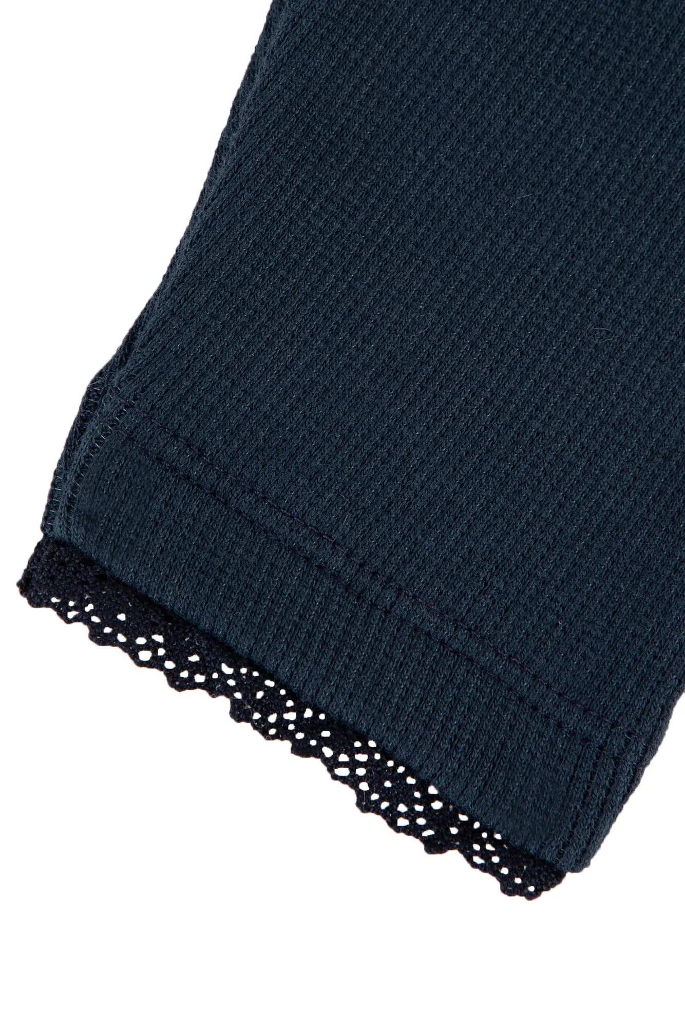 Leggings - Navy ribbed jersey