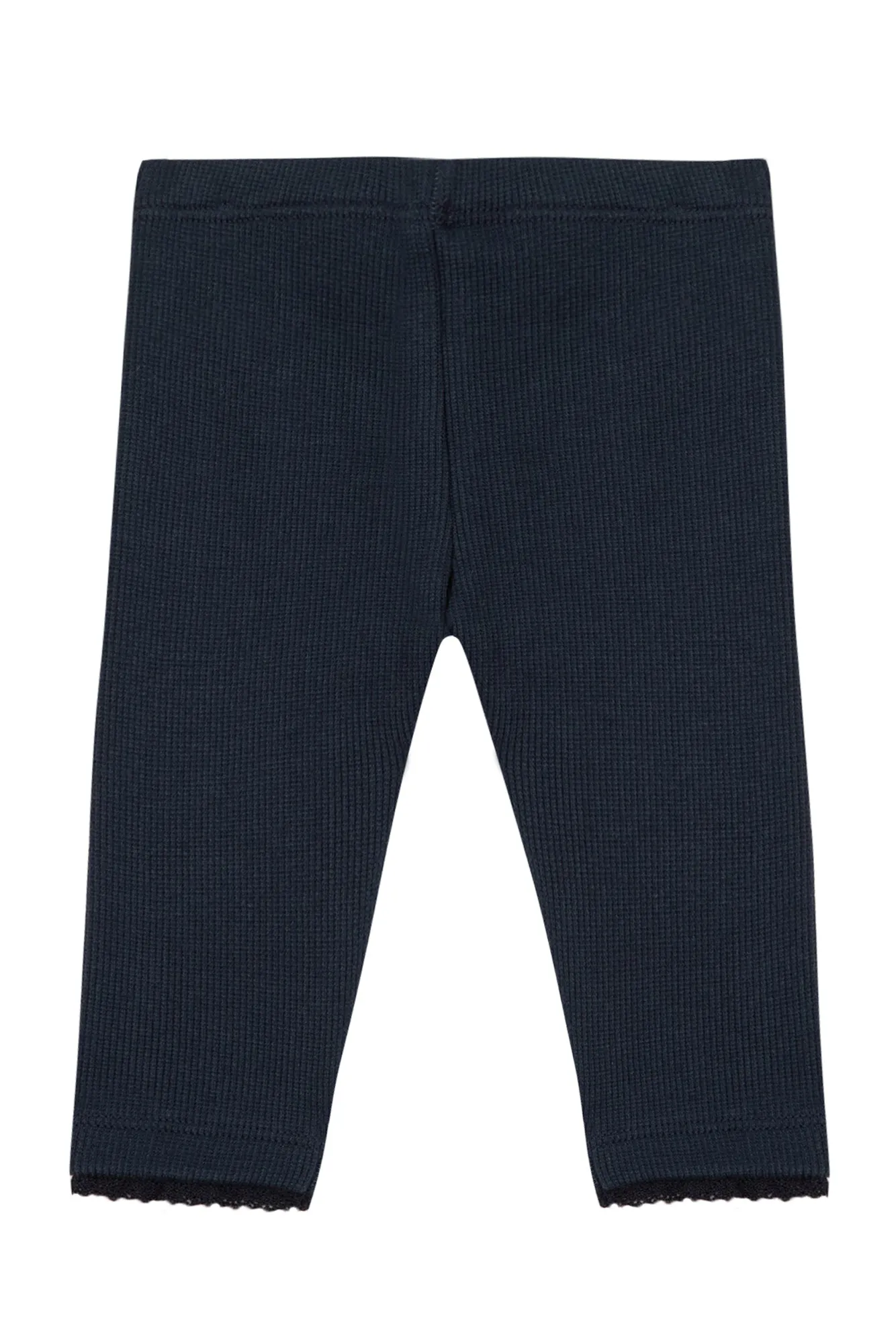 Leggings - Navy ribbed jersey