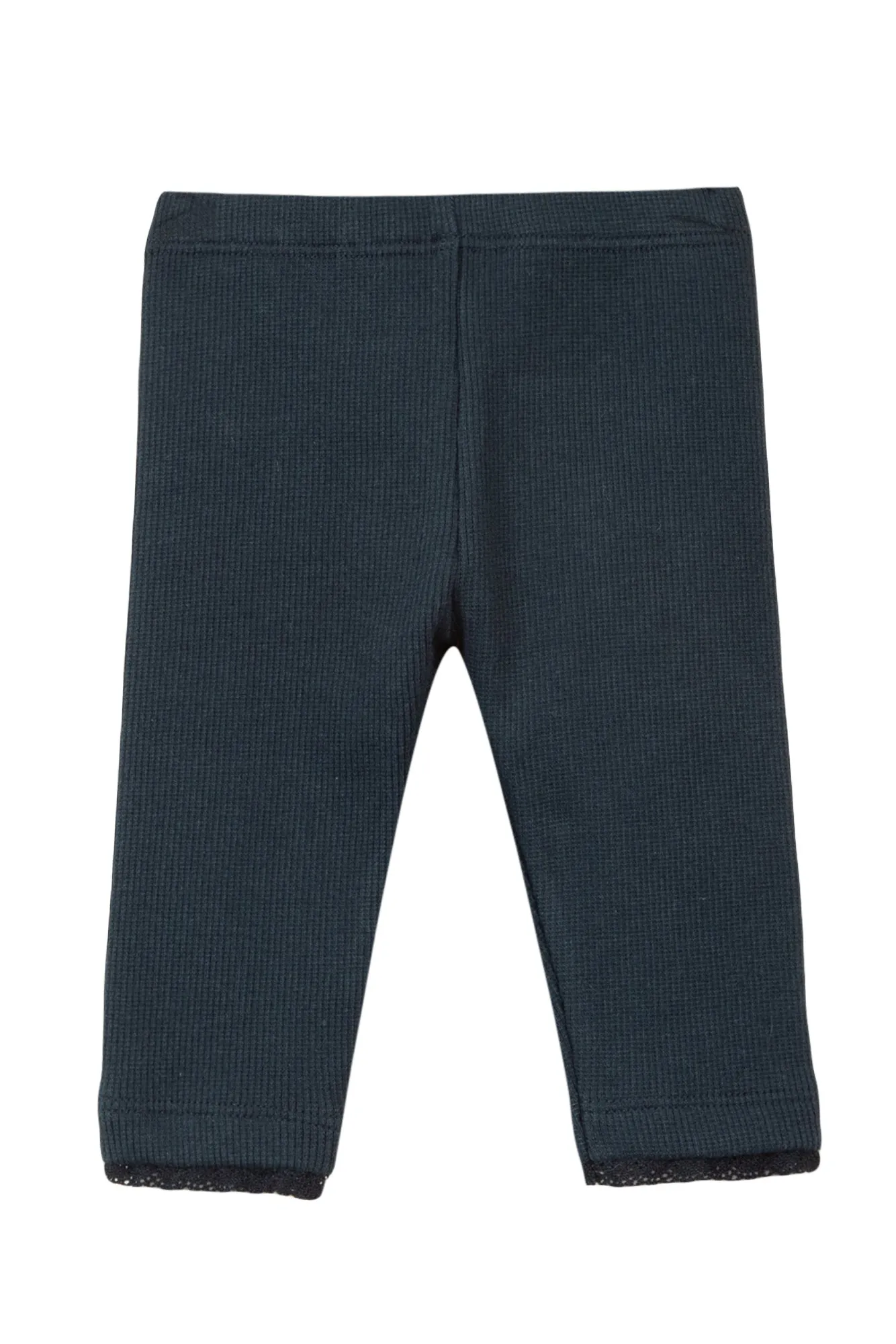 Leggings - Navy ribbed jersey