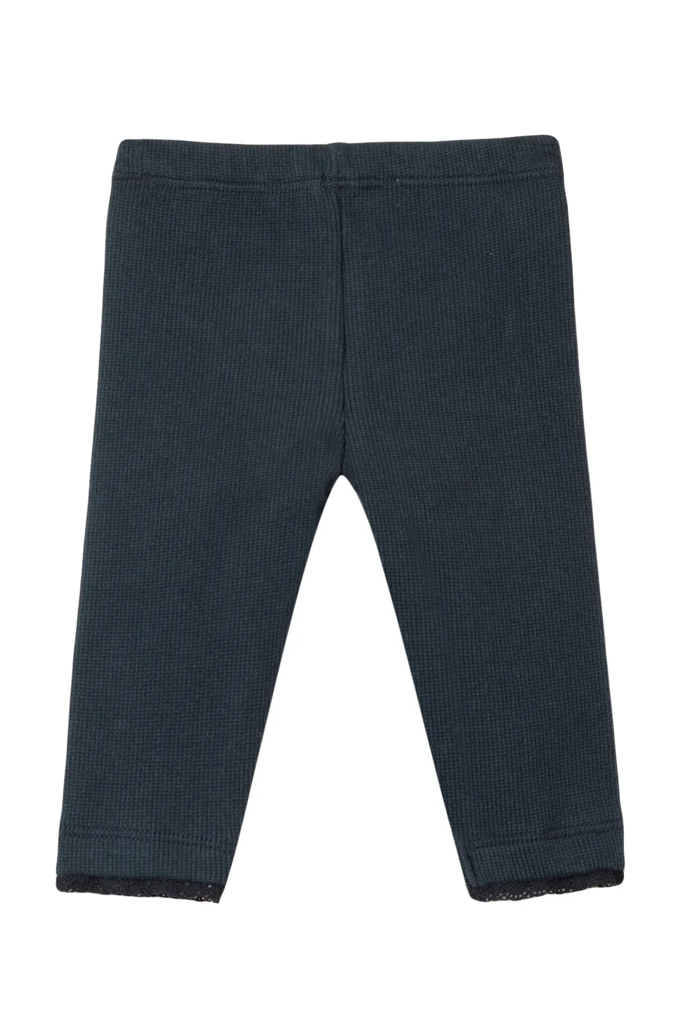 Leggings - Navy ribbed jersey