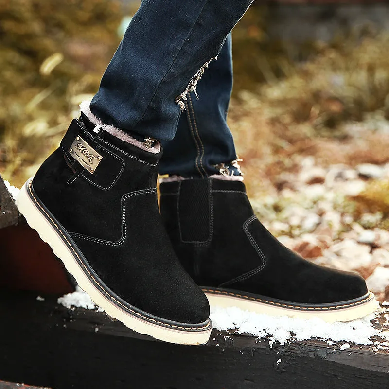 Men's Martin Boots Autumn and Winter Fashion Men's Shoes Leisure Warm
