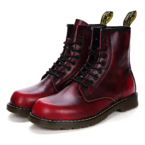 Men's Martin Boots Autumn Winter Retro round Head Leisure Sports Men