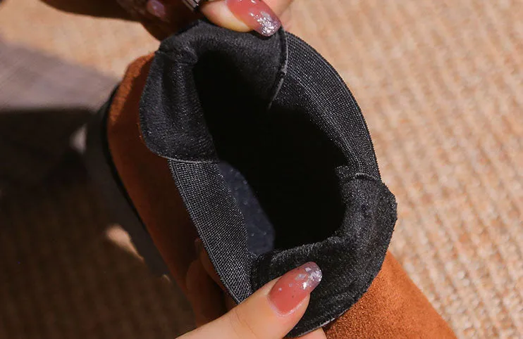 SH370 - Suede round toe Martin boots