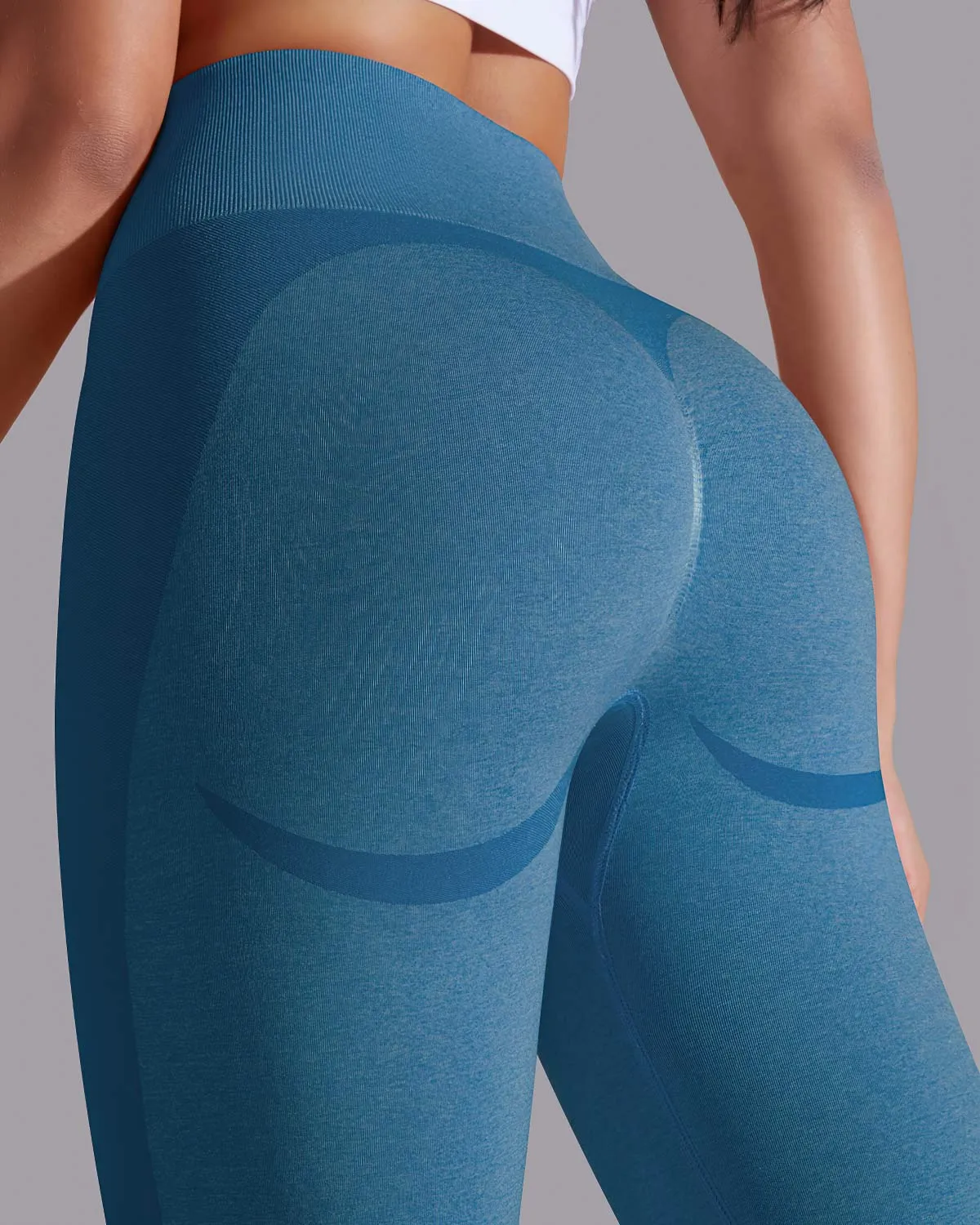 Stella Seamless Leggings - Ocean Blue