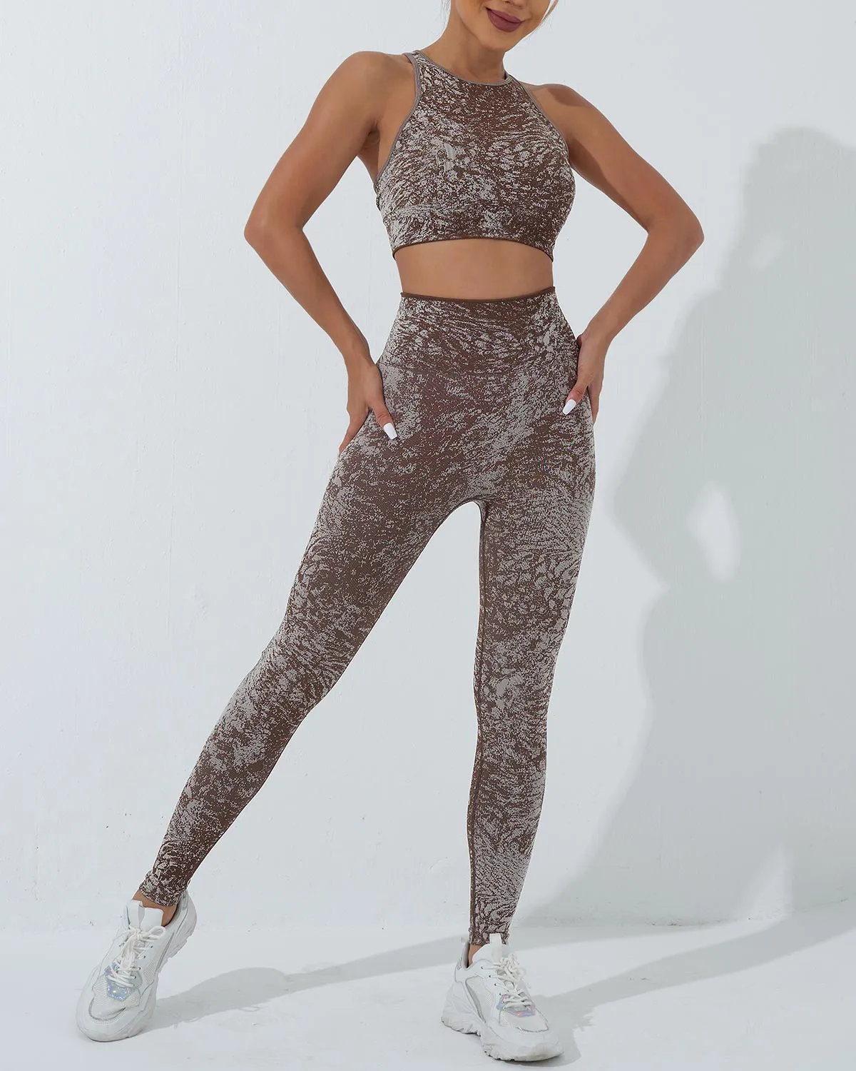 Vera Seamless Leggings - Brown